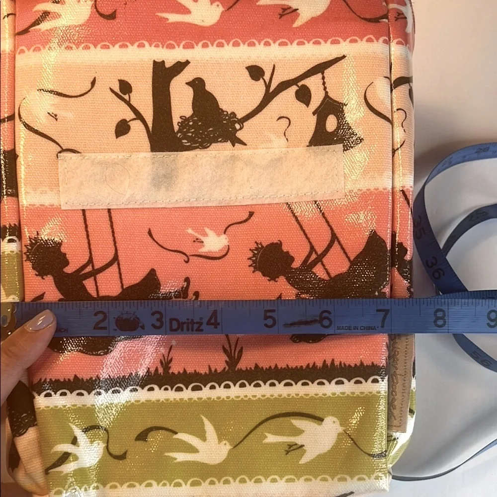 Sugar Booger Insulated Pink and Yellow Scenic Pattern Lunchbox Bag